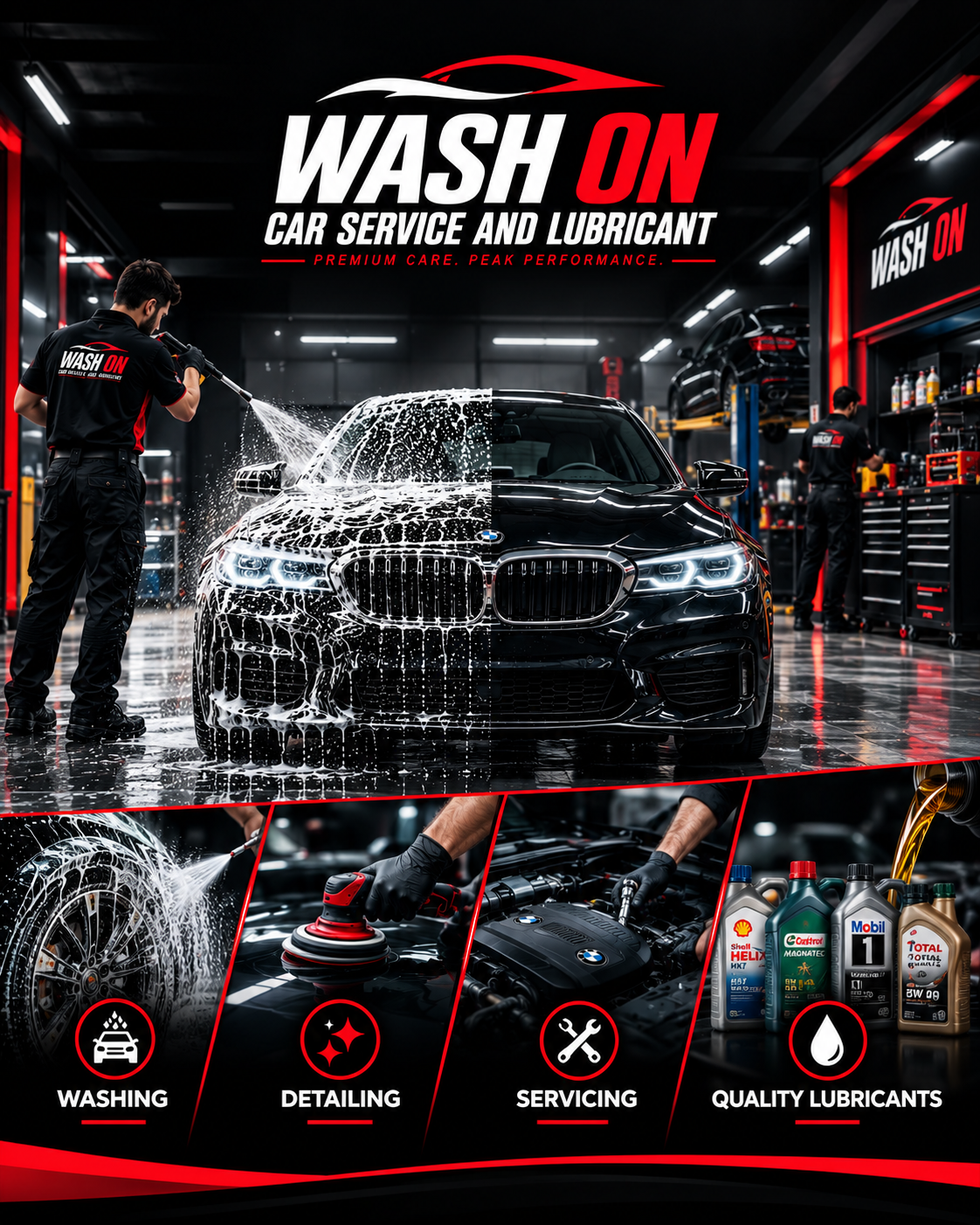 WashOn team at work
